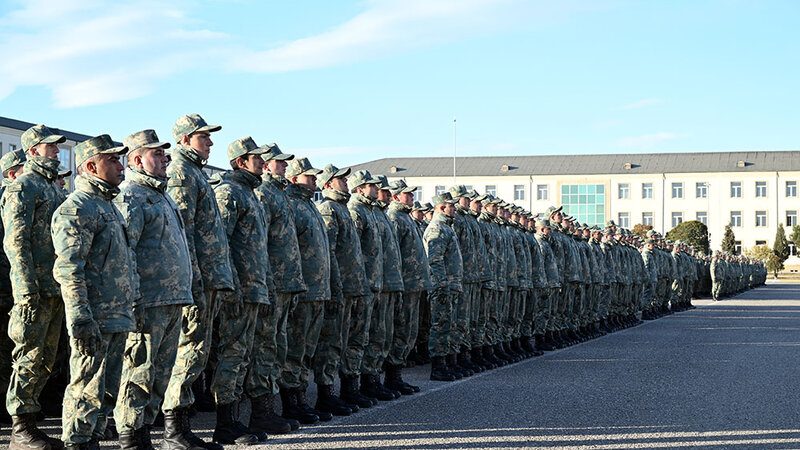 Azərbaycan Ordusunda andiçmə mərasimləri keçirilib