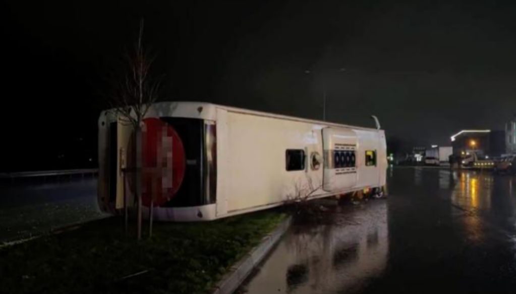 Samsunda sərnişin avtobusu aşıb, 7 nəfər xəsarət alıb