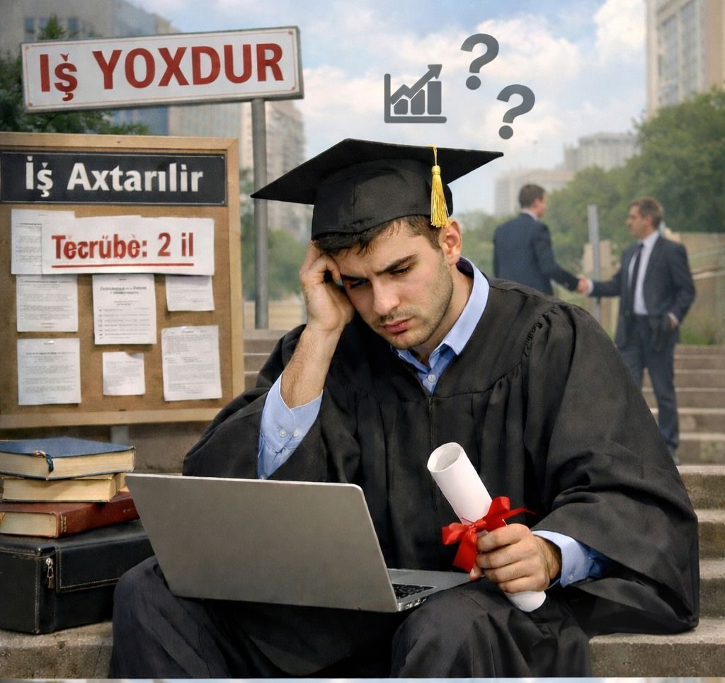 Universitet məzunlarının iş tapmaq çətinliyi