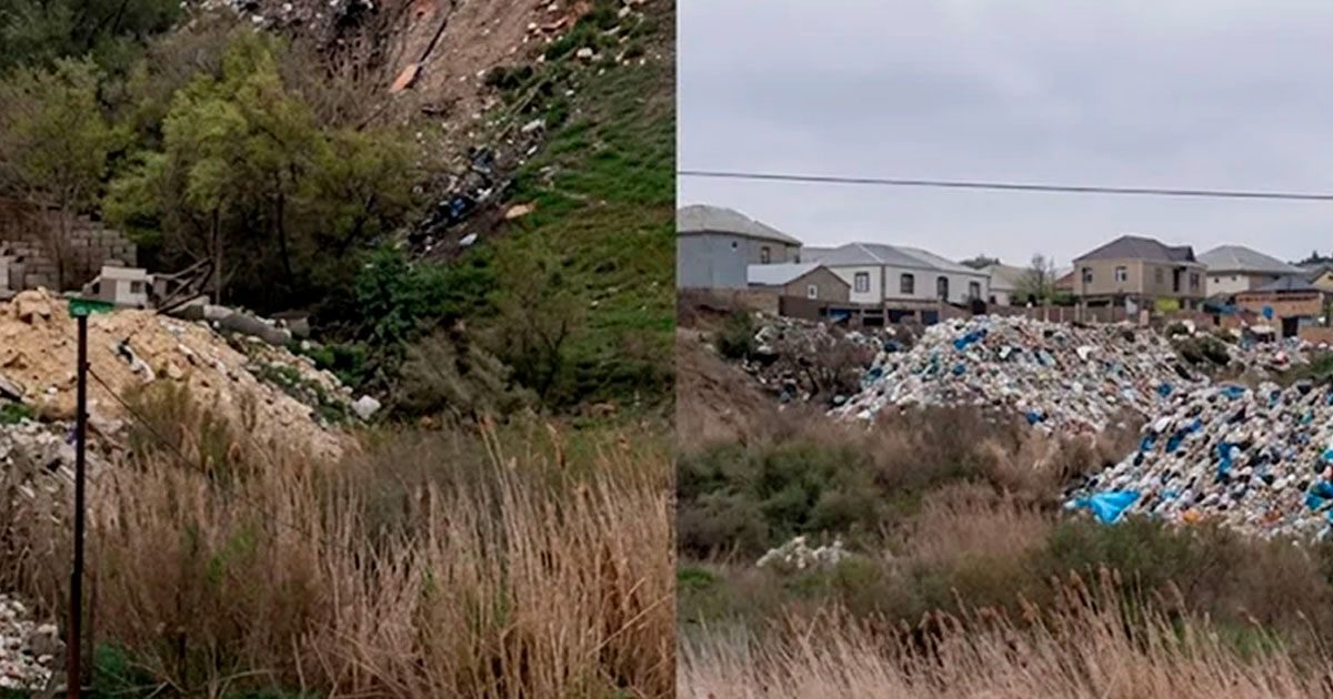 Binəqədidə antisanitar vəziyyət - sakinlər zibil içində yaşayırlar