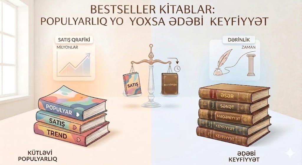 Bestseller kitablar: populyarlıq, yoxsa həqiqi ədəbi keyfiyyət?