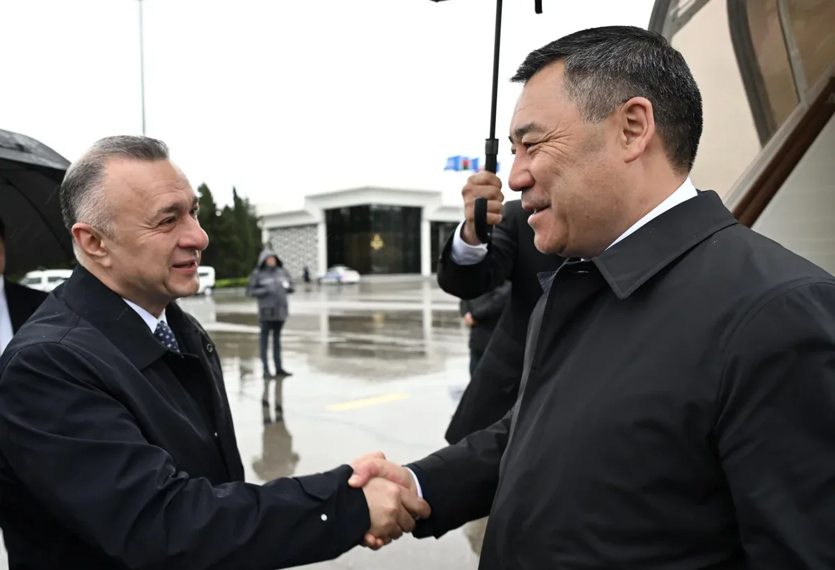 Qırğızıstan Prezidenti Sadır Japarov Azərbaycana səfərə gəlib
