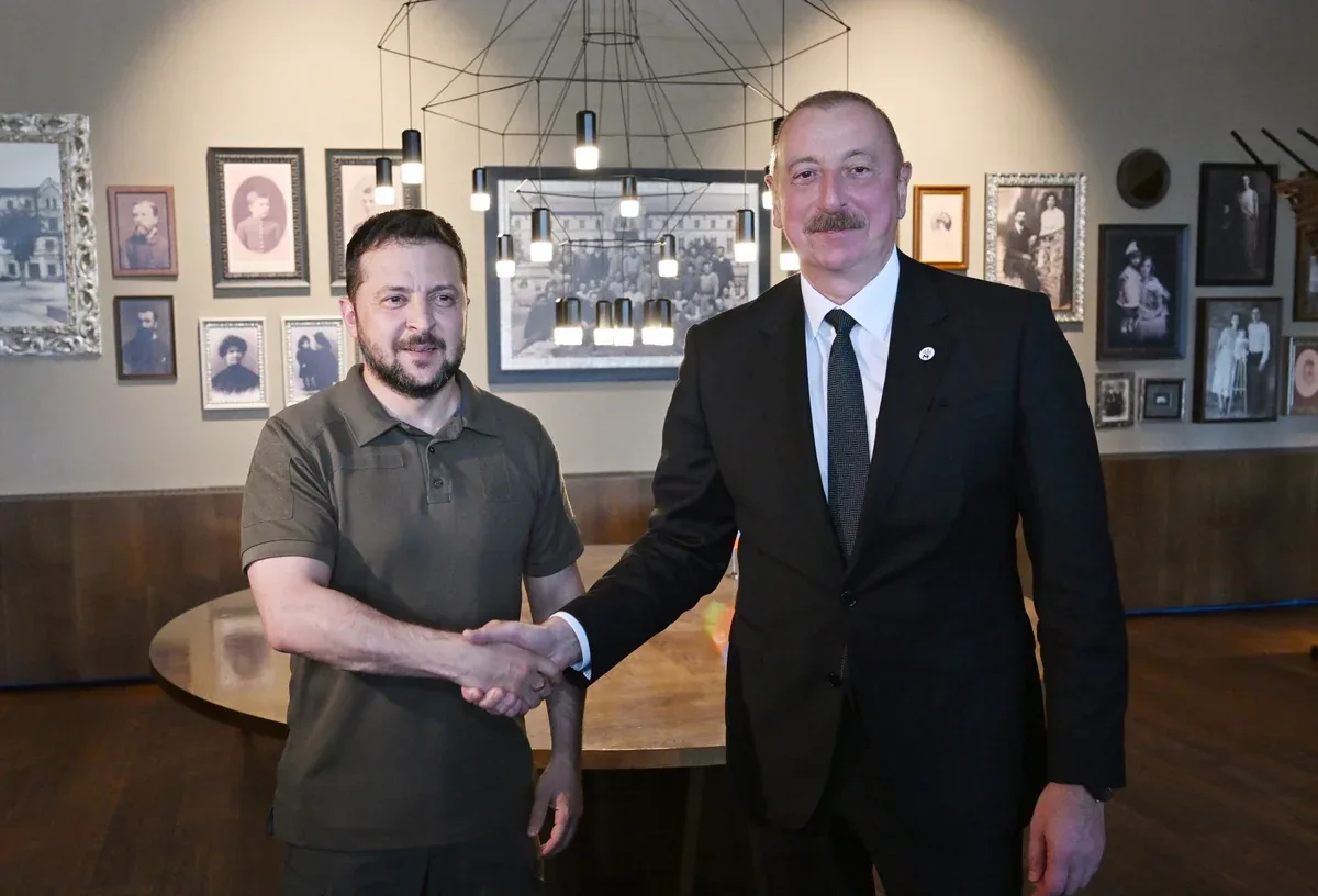 Zelenski İlham Əliyevə Ukraynaya göstərilən humanitar və enerji yardımına görə minnətdarlıq edib