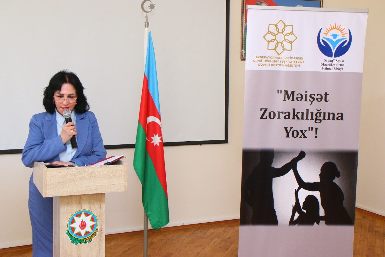 “Dayaq” Sosial Maarifləndirmə İB-inin Səbail rayonunda “Məişət zorakılığına yox!” layihəsi çərçivəsində növbəti tədbir keçirildi