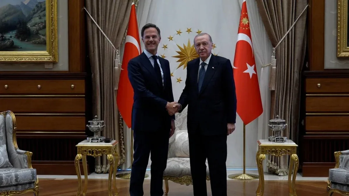 Ərdoğan NATO-nun baş katibi Mark Rütte ilə görüşüb