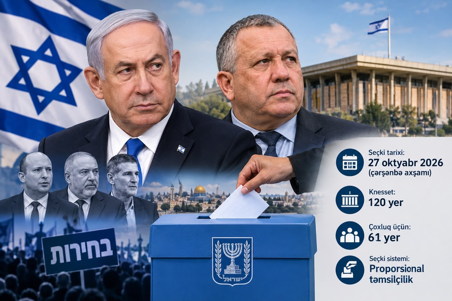 İsraildə həlledici se&ccedil;ki: Netanyahu hakimiyyətdə qalacaq, yoxsa m&uuml;xalifət qalib gələcək?
