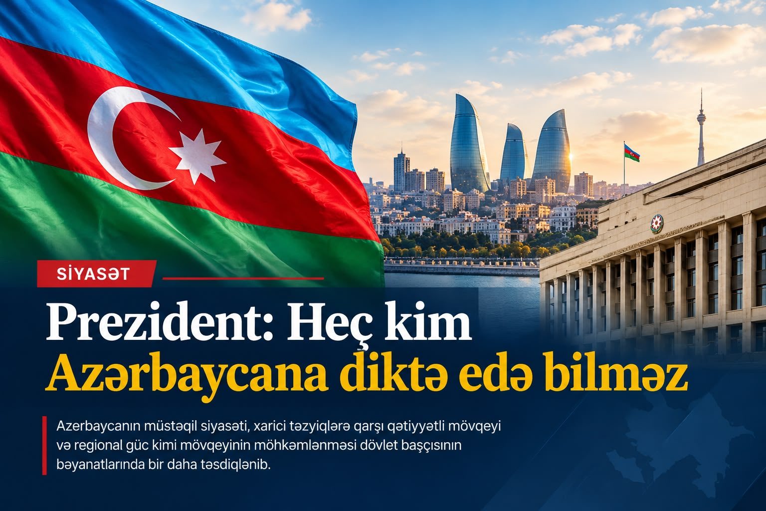 &ldquo;Prezidentin bəyanatı Azərbaycanın m&uuml;stəqil siyasətinin g&ouml;stəricisidir&rdquo; - Zahid Oruc
